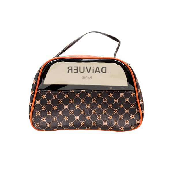 303PVC spliced semi-circle cosmetic bag - Image 3