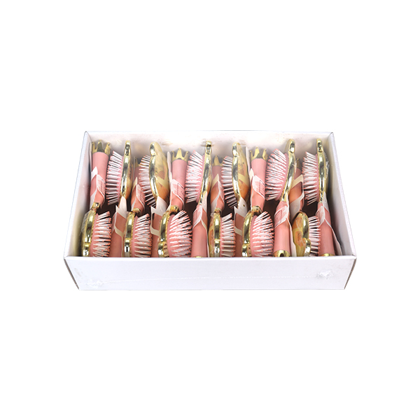 Gold-plated bear cushion comb