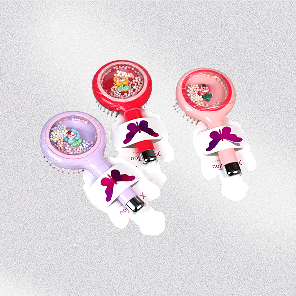 Cartoon transparent round air cushion comb