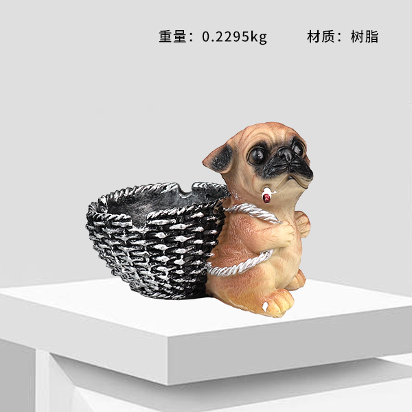 Back basket dog ashtray