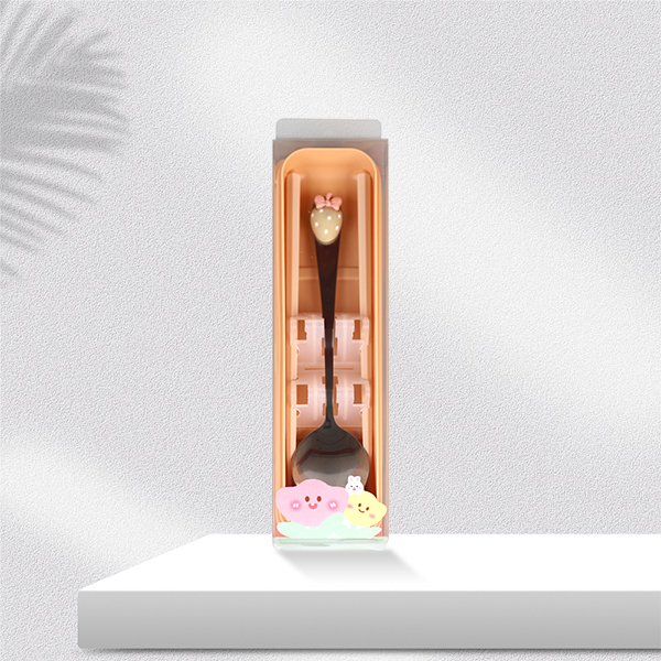 Three-dimensional strawberry spoon chopsticks cutlery set