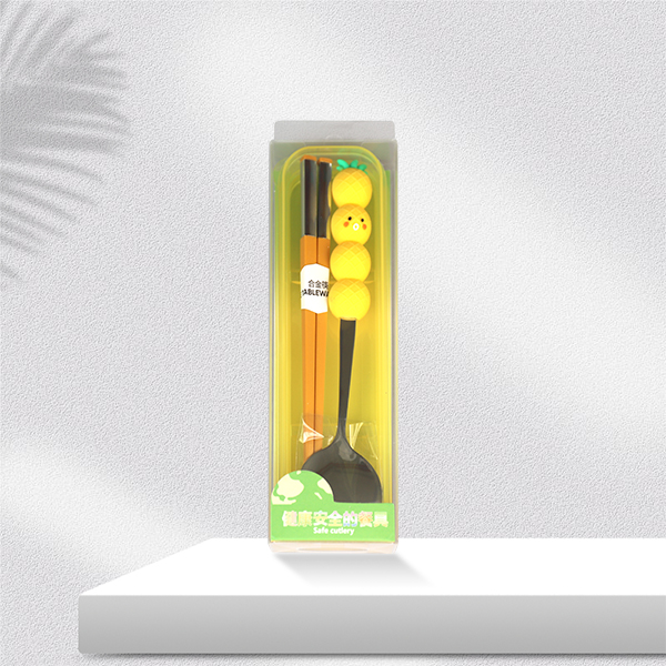 Fruit stacking spoon chopsticks cutlery set