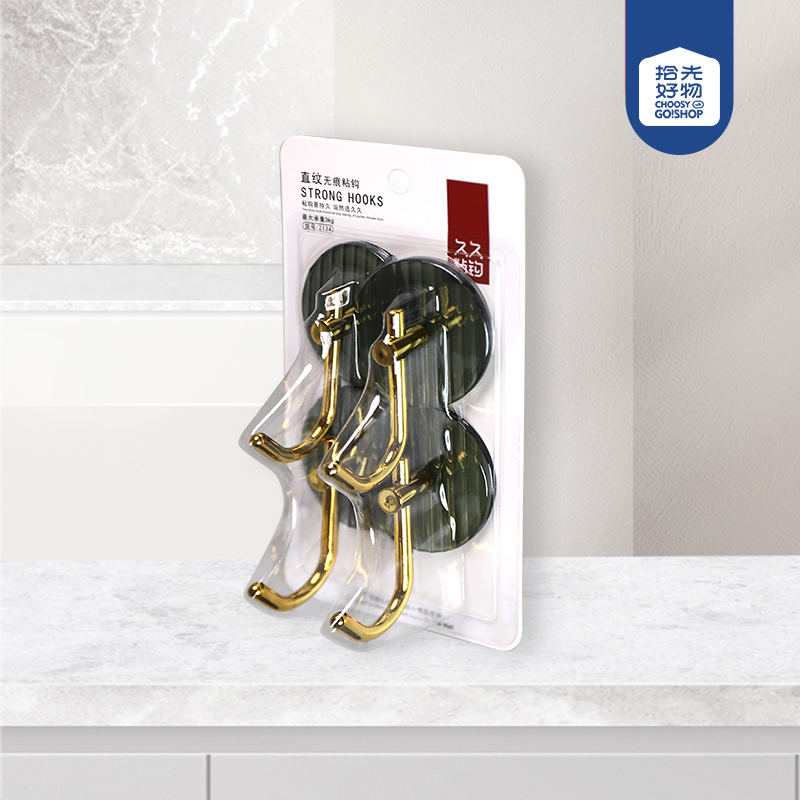 GH-2134 Straight Grain Adhesive Hook (4 pcs)