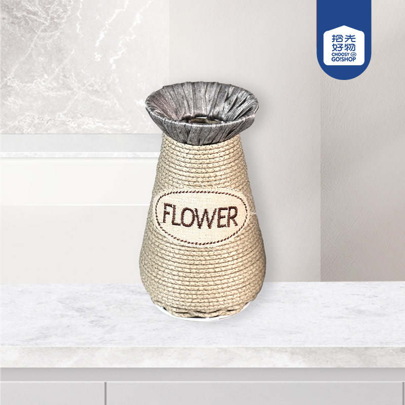 XM-10 grass rattan woven flower basket - Image 2