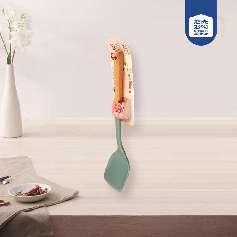 287 beam beauty wooden handle silicone shovel (mixed color) - Image 2