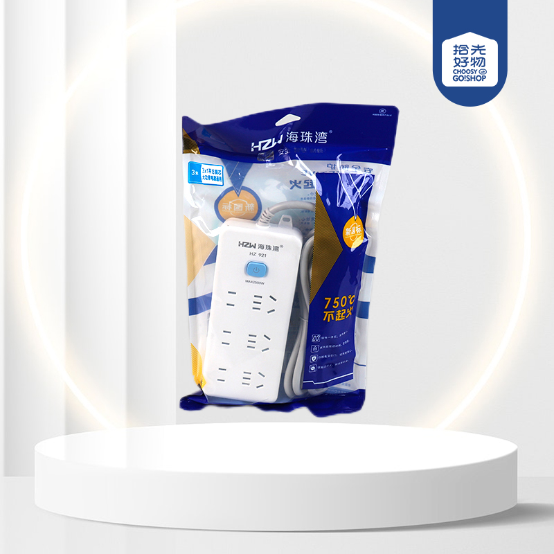 921 new standard 1 square wire core with switch 21 hole 3 meter socket