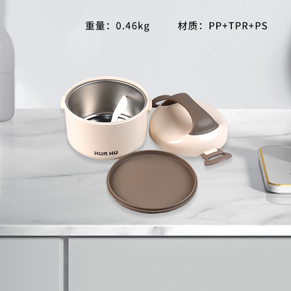 DM6010 Stainless Steel Single Layer Round Lunch Box (1000ml)