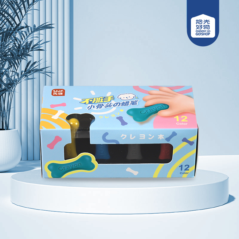 5210 small bone crayons (12 colors)