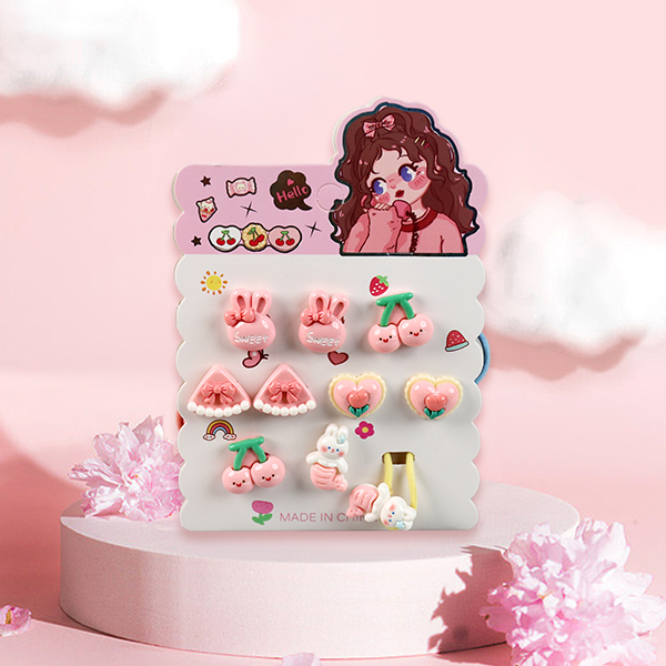 Cartoon series children's hair tie (mixed color) - Image 3