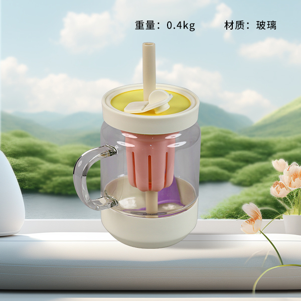 GP-4133 Fun Handle Straw Glass