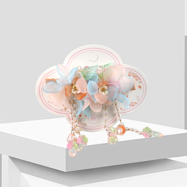 Butterfly Diamond Pendant Hair Clip (Mixed)