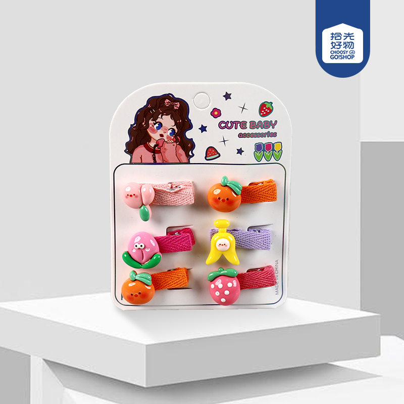 Cartoon children's series fabric duck clip mixed)