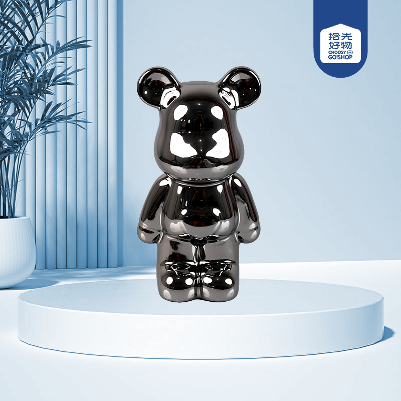 21-love bear piggy bank (plating)