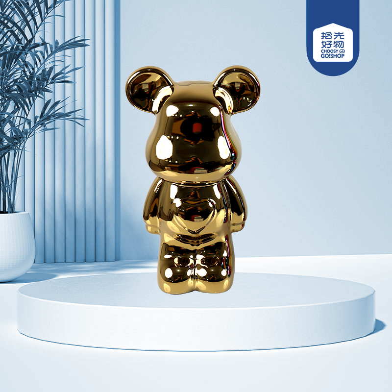 28-love bear piggy bank (plating)