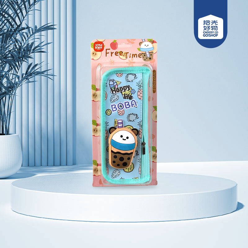 * 2080-6 Bee Decompression Doll Double Pencil Bag