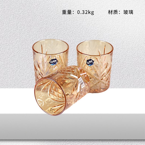 0615-4 Langxu Electroplated Glass (Gold)