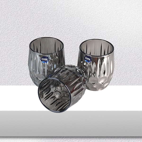 0607 langxu electroplated cup gray glass - Image 3