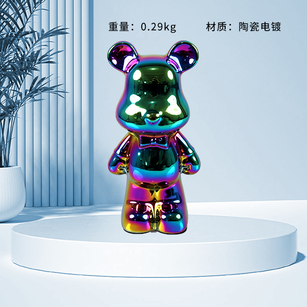 18-tie bear piggy bank (plating) - Image 2