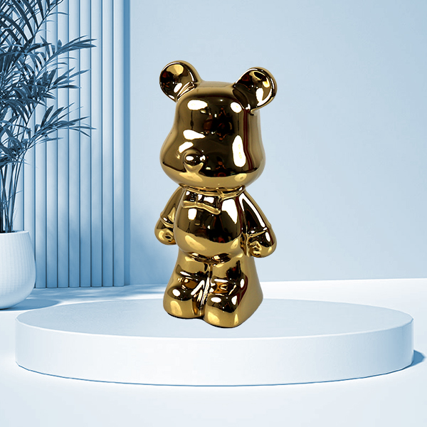 21-tie bear piggy bank (plating) - Image 3