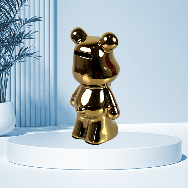 21-tie bear piggy bank (plating) - Image 4