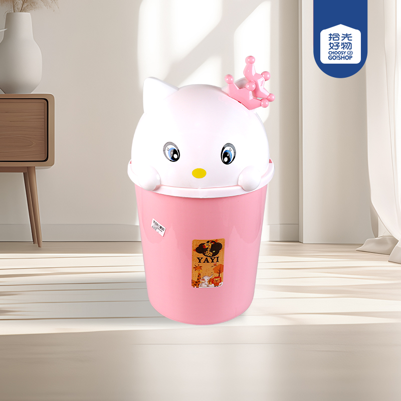 333 cartoon cat trash can