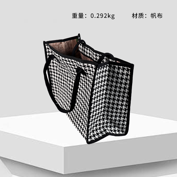 K83 houndstooth tote
