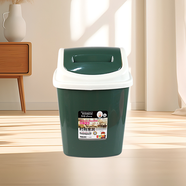 666 Square Rocking Lid Trash Bin - Image 3