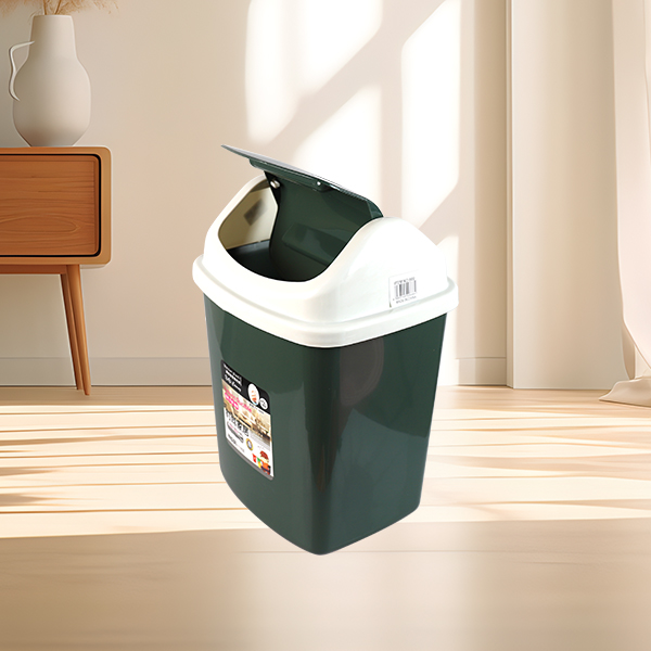 666 Square Rocking Lid Trash Bin - Image 4