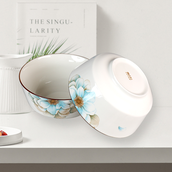 1252 National Color Tianpandan / Red 8 inch European Bowl (mixed color)