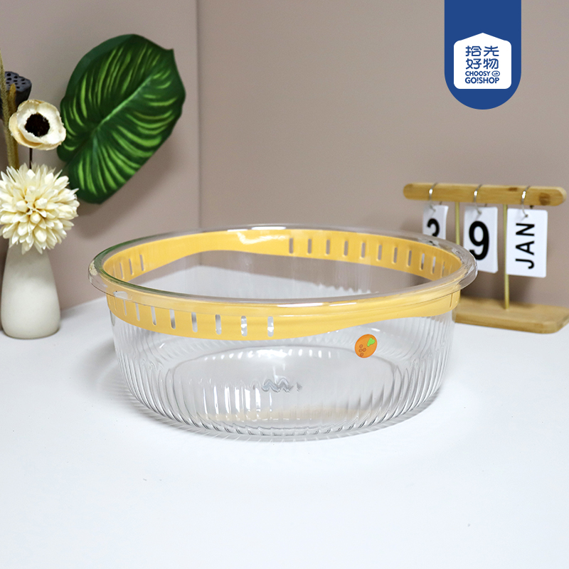 516 crystal diamond large two-color washbasin 36CM
