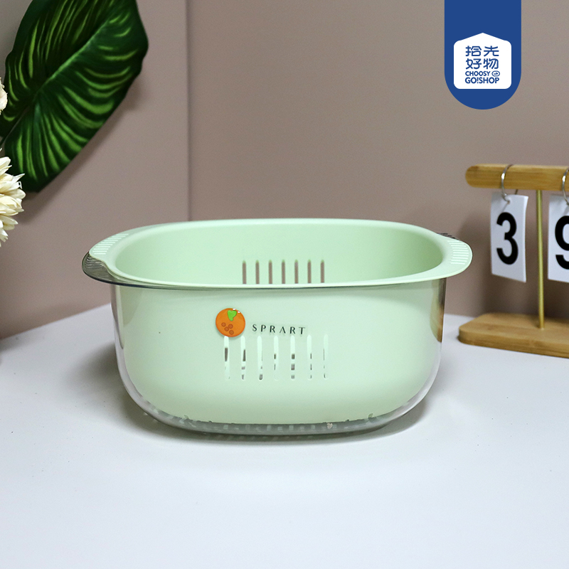 702 suspension large double-layer drain basket