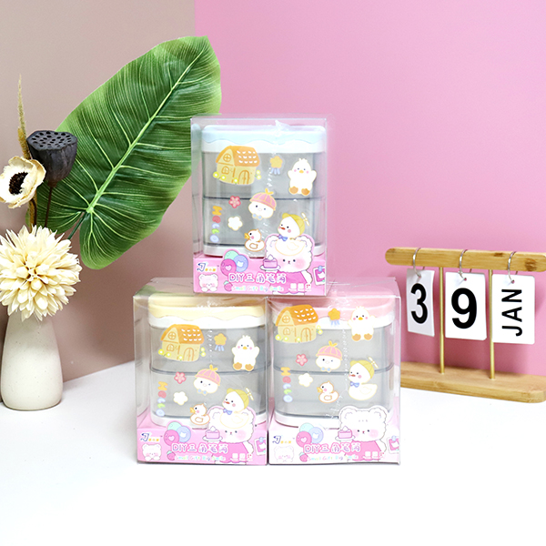 * Hardcover three-layer storage pen holder - Image 5