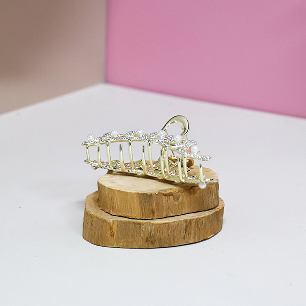 Diamond flower large claw clip