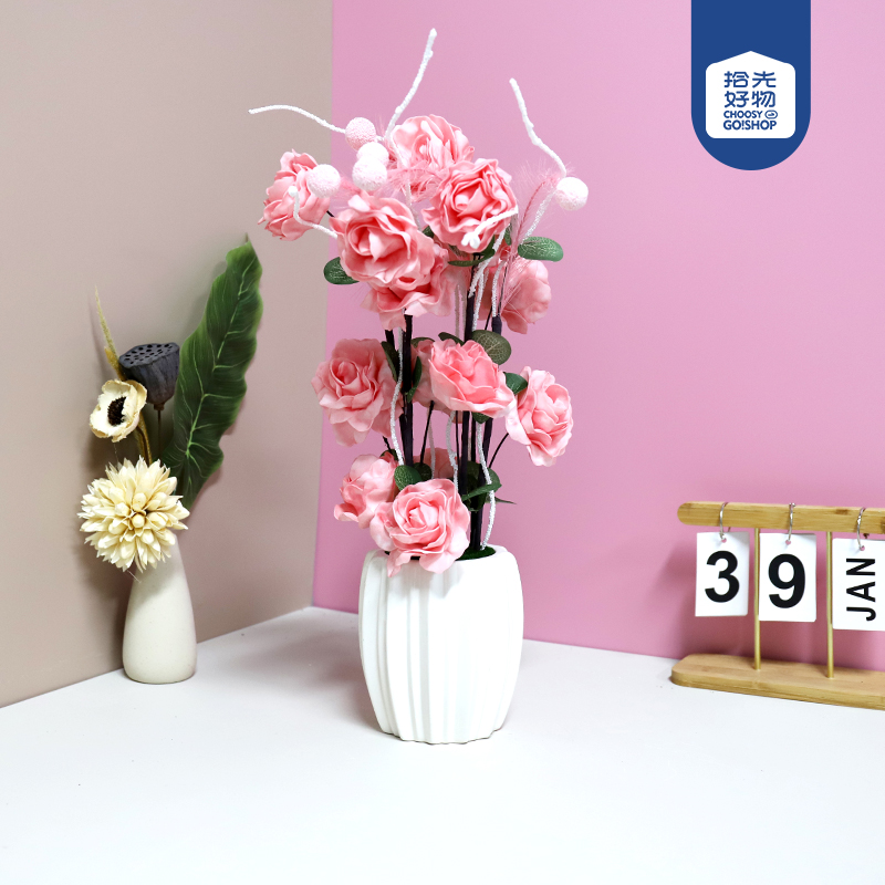 J01290 simulation flower bonsai (mixed color)