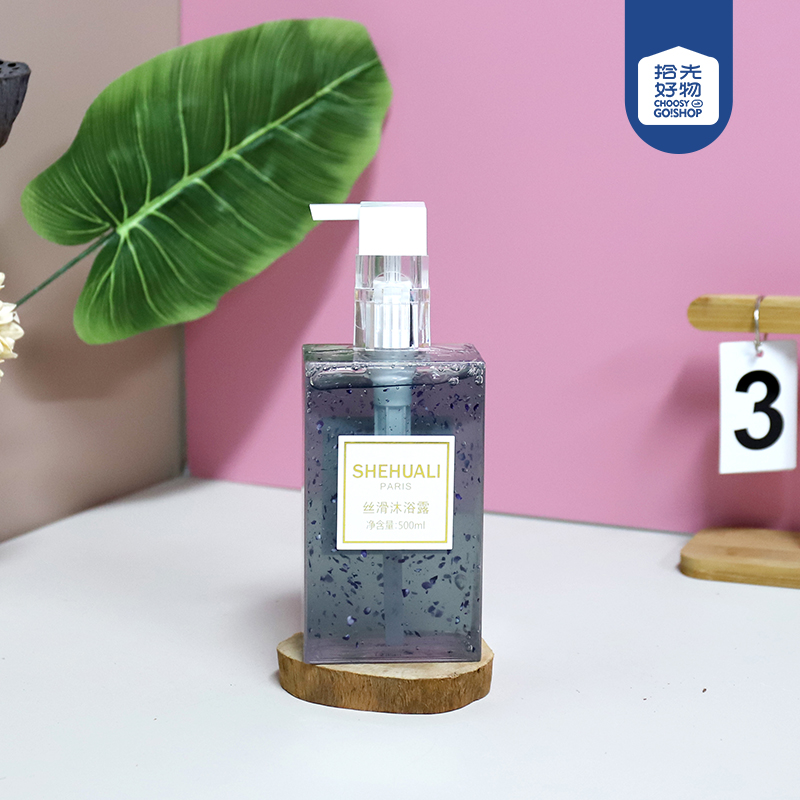 MDOBA1007 Beauty Bath Beauty Nourishing Body Soap 500ml (Blue with Flowers)