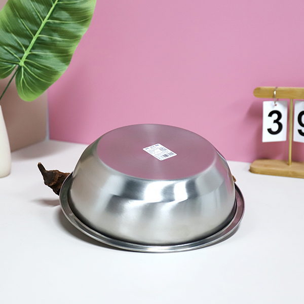 Stainless steel soup basin 26cm - Image 4