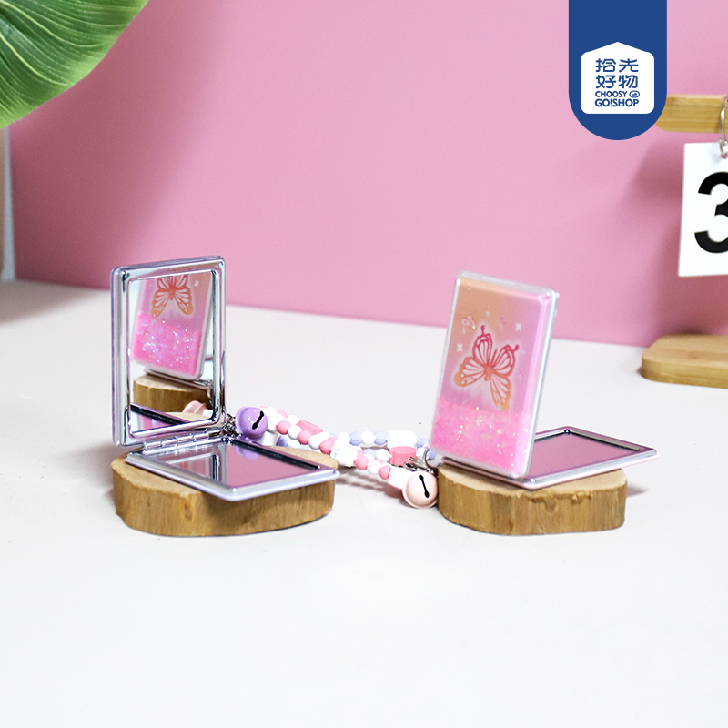 * ZT185 quicksand decorative mirror square custom (mixed)