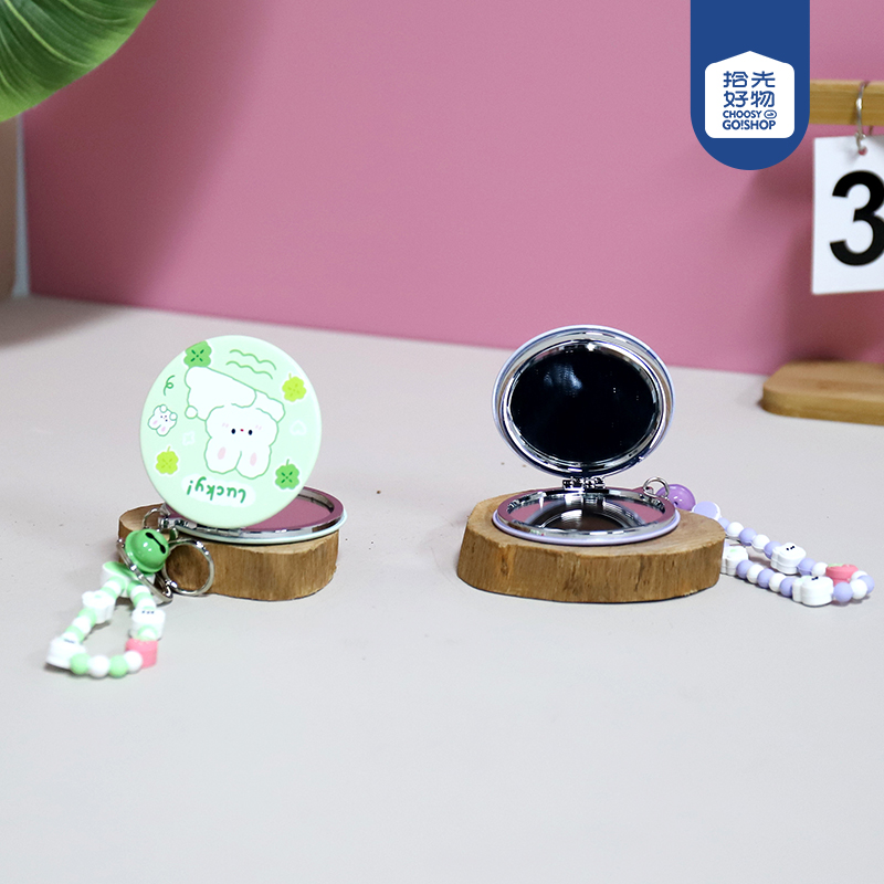 * ZT185-0055-D leather decorative mirror round custom (mixed)