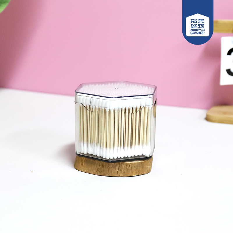 0889-350 hexagonal bamboo swabs