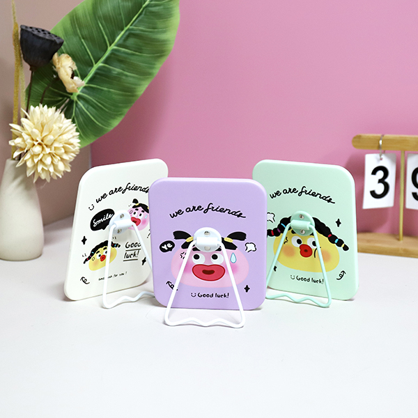 * ZT185-3105B1 ugly cute expression square stand table mirror - Ảnh 3