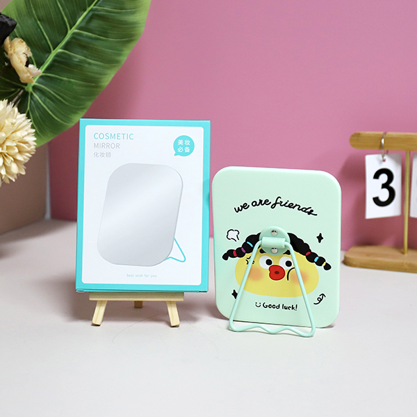 * ZT185-3105B1 ugly cute expression square stand table mirror - Ảnh 4