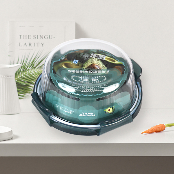 ZD/T630 Yijiangnan round heat-resistant glass fresh-keeping box 400ml - Image 3