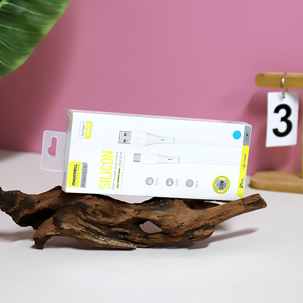 * Q13C-White Star Silicone Data Cable (Huawei) - Image 4