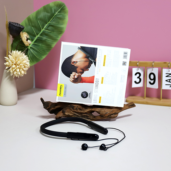 H05-black-long standby card digital display sports bluetooth headset (hard head) - Image 3