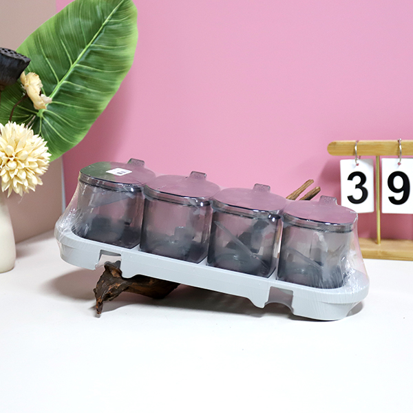9816 transparent four-compartment seasoning box - Image 5