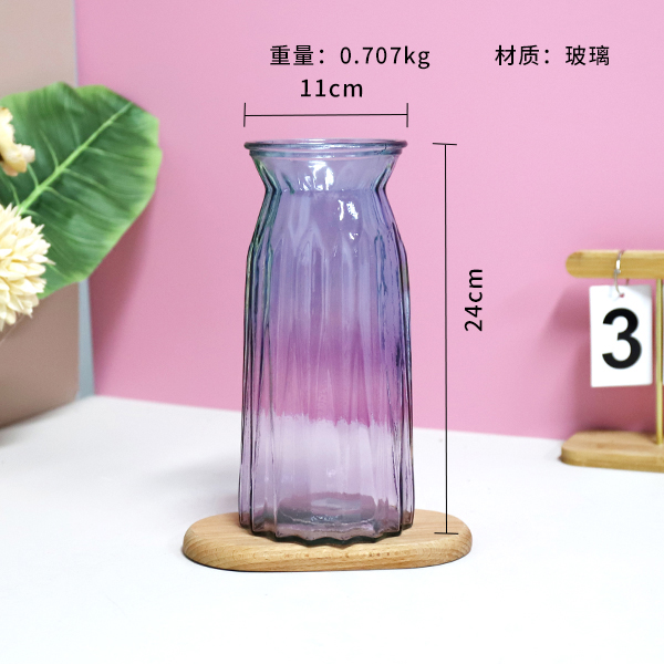 25 origami two-color vase (mixed color)