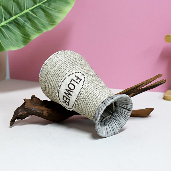 XM-10 grass rattan woven flower basket - Image 3