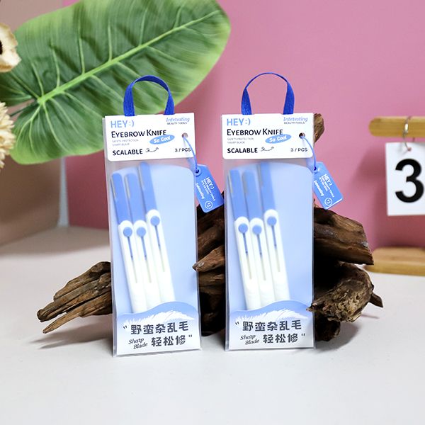 9016 HEY Telescopic Eyebrow Trimmer 3pcs (Ma) - Image 3
