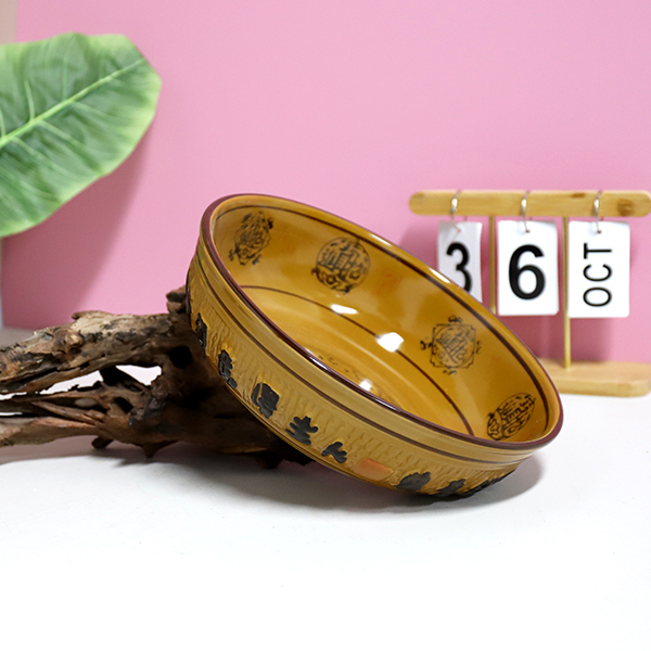 Bát chạm nổi 10 inch (đồng)