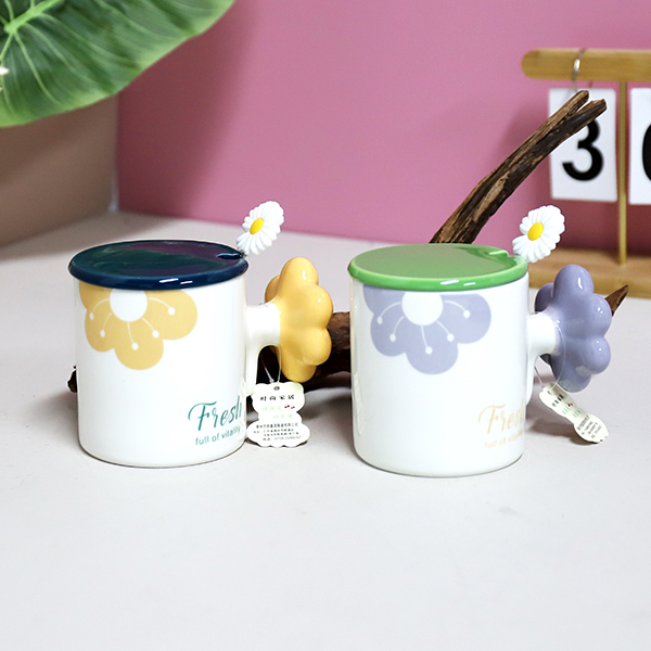 XY0057 Fresh Flower Ceramic Cup - Image 4